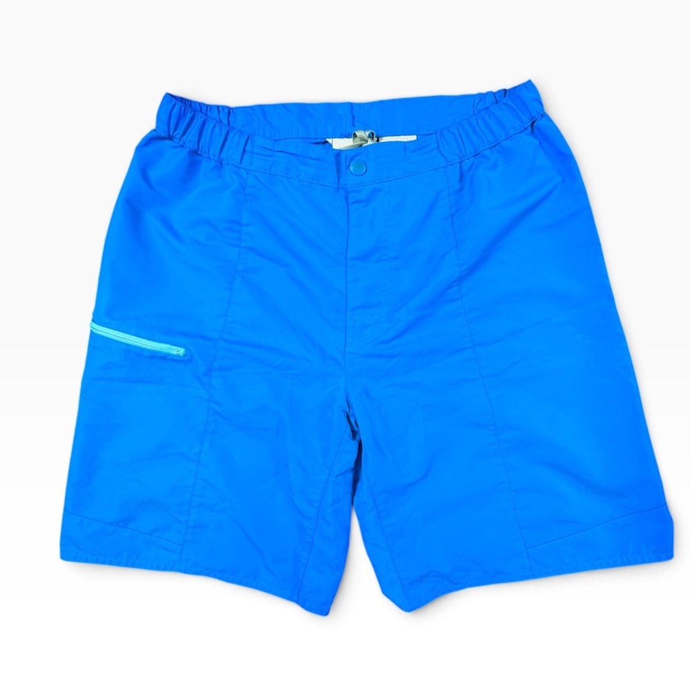 Columbia Omni-Shade Hiking Shorts Mens Medium Blue Nylon Cargo Trail Outdoor